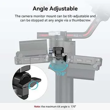Adjustable Camera Monitor Mount for DJI RS Gimbals