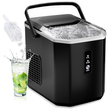 EUHOMY Ice Maker - 9 Cubes in 6 Mins, Compact Design