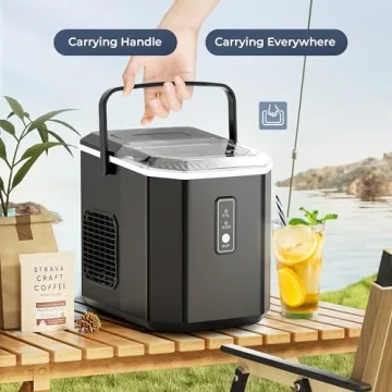 EUHOMY Ice Maker - 9 Cubes in 6 Mins, Compact Design