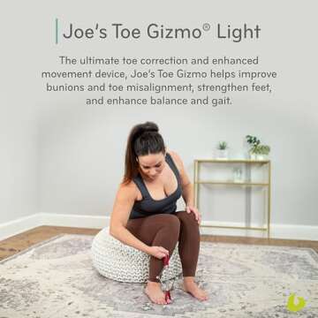 Balanced Body Joe’s Toe Gizmo, Pilates Foot Exercise Equipment and Bunion Corrector, Strengthening...