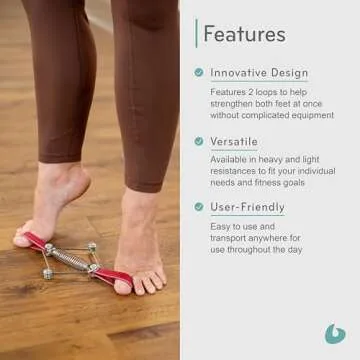 Balanced Body Joe’s Toe Gizmo, Pilates Foot Exercise Equipment and Bunion Corrector, Strengthening Equipment for Feet, Pilates Foot Corrector, Light Resistance