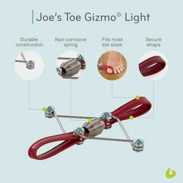Balanced Body Joe’s Toe Gizmo, Pilates Foot Exercise Equipment and Bunion Corrector, Strengthening Equipment for Feet, Pilates Foot Corrector, Light Resistance