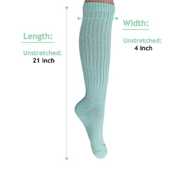 Fashionable AWS Slouch Scrunch Socks for Women