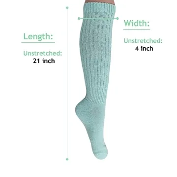 Fashionable AWS Slouch Scrunch Socks for Women