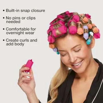 Conair Foam Hair Rollers - 48 Count for Effortless Curls