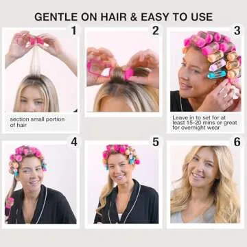 Conair Foam Hair Rollers - 48 Count for Effortless Curls