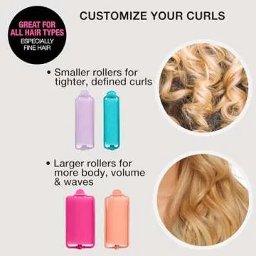 Conair Foam Hair Rollers - 48 Count for Effortless Curls