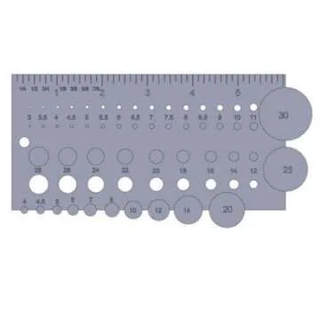CRB Professional Tip and Guide Sizing Gauge for Accurate Rod Building
