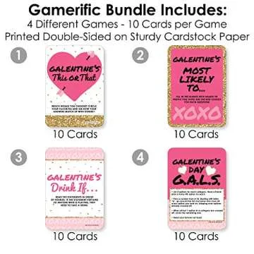 Big Dot Be My Galentine Gamification Bundle - Fun Party Games