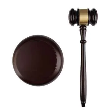 Handcrafted Vktech® Wood Gavel for Lawyers and Auctions