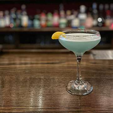 Elegant 1930 Cocktail Coupe Glass Set for Craft Cocktails