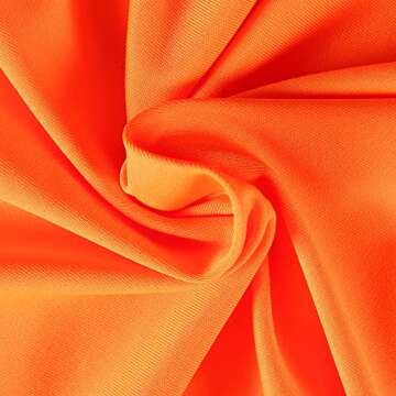 GEMBERA Women's High Neck Crop Tops Basic Racer Back Cropped Tank Workout Sleeveless Shirts Neon Orange M