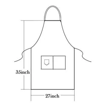 Shmimy Personalized Custom Apron For Men Women Kitchen Cooking Canvas Aprons Customized with Pockets Name Text Logo Picture