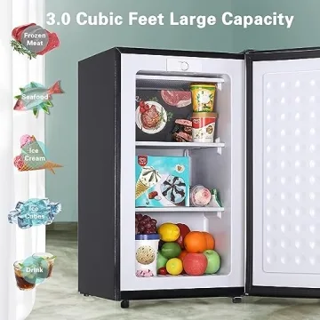 Anukis 3.0 Cu.ft Compact Freezer with Adjustable Temp