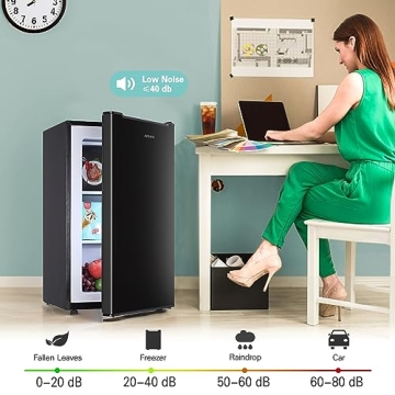 Anukis 3.0 Cu.ft Compact Freezer with Adjustable Temp