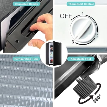 Anukis 3.0 Cu.ft Compact Freezer with Adjustable Temp