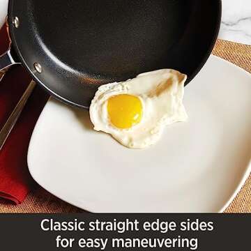 All-Clad HA1 Hard Anodized Non Stick Everyday Pan w/ Lid and Handles, 12 Inch, Induction, Oven Broiler Safe 500F, Lid Safe 350F, Deep Frying Pan, Skillet, Pots and Pans, Kitchen, Cookware, Black