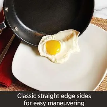 All-Clad HA1 Hard Anodized Non Stick Everyday Pan w/ Lid and Handles, 12 Inch, Induction, Oven Broiler Safe 500F, Lid Safe 350F, Deep Frying Pan, Skillet, Pots and Pans, Kitchen, Cookware, Black