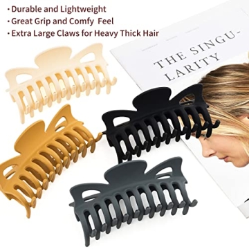 79Style Big Hair Clips for Thick Long Hair - 4.7 Inch