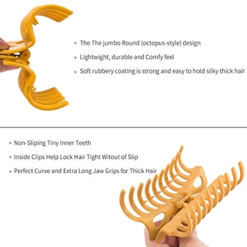 79Style Big Hair Clips for Thick Long Hair - 4.7 Inch