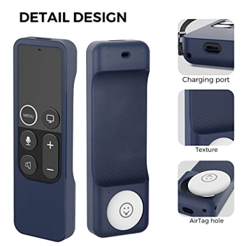 AhaStyle Protective Case for Apple TV Siri Remote - Midnight Blue