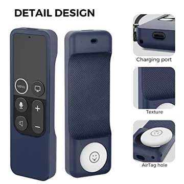 AhaStyle Protective Case for Apple TV Siri Remote - Midnight Blue