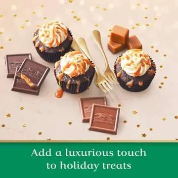 GHIRARDELLI Premium Chocolate Assortment - Milk, Dark, Sea Salt, Caramel and 60% Cacao Squares, 23.8 oz Bag