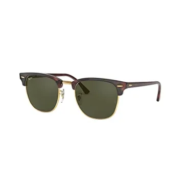 Ray-Ban Clubmaster Sunglasses G-15 Green Lens, 49 mm