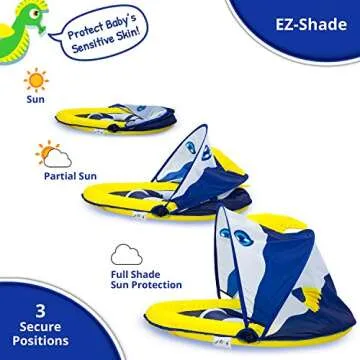 Deluxe Baby Float with Adjustable Canopy - 6-24 Months