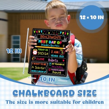 Double-Sided First Day of School Chalkboard Sign
