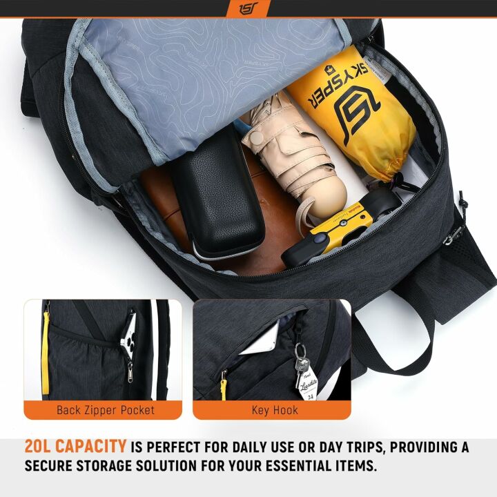 SKYSPER Lightweight 20L Hiking Backpack for All