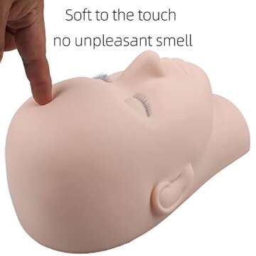 Practice Lash Mannequin Head for Eyelash Extensions