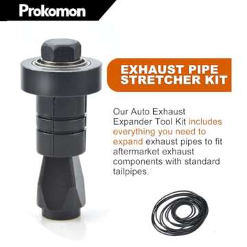 Prokomon Exhaust Pipe Expander Tool; Exhaust Pipe Stretcher Kit; Tail Pipe Spreader 1-5/8 to 4-1/4 I...