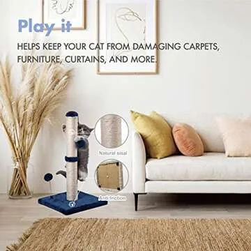 MECOOL Cat Scratching Post for Kittens or Small Cats