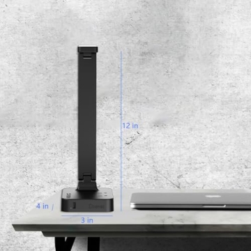 Drevet LED Desk Lamp with USB Charging and Power Outlets