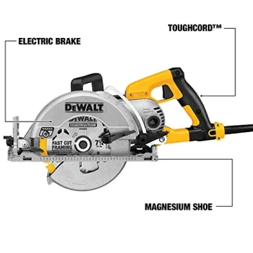 DEWALT 7-1/4-Inch Circular Saw 15-Amp Worm Drive Corded