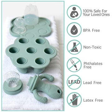 Little Twig Baby Feeder Teether | BPA-Free Silicone Freezer Tray