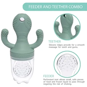 Little Twig Baby Feeder Teether | BPA-Free Silicone Freezer Tray