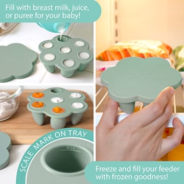 Little Twig Baby Feeder Teether | BPA-Free Silicone Freezer Tray