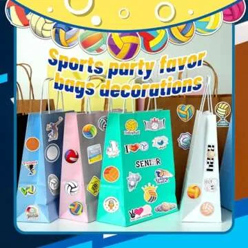 Vibrant WAKEMOODEI Volleyball Stickers for Teens and Kids