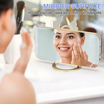 Stylish Digital Alarm Clock with Mirrored Display and USB Ports