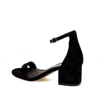 Steve Madden Irenee Dress Sandal, Black Suede, Chic Comfort