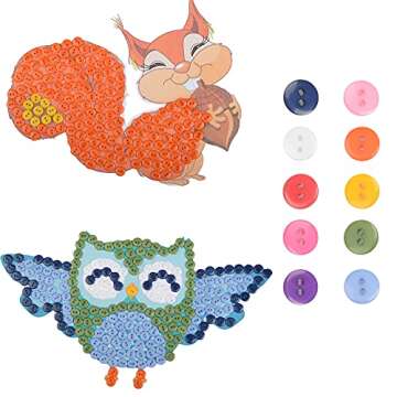 200 OELFFOW Round 10mm Sewing Buttons for Crafts