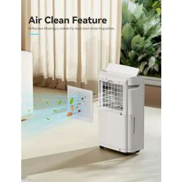 4500 Sq. Ft Dehumidifier for Basement, 50-70 Pints Large Dehumidifiers for Home with drain hose and 5L Water Tank, Moisture Removal for Whole House, Large Room, and Intelligent Humidity Control