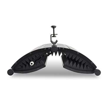 Pyle, Microphone Isolation Shield, Sound Dampening Foam, Studio Quality, Adjustable Mic Depth, Folding Panels, Countertop & Stand Mountable, Includes Removable Shock Mount, Universal Threading