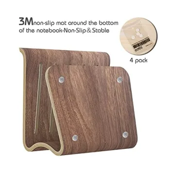 Elegant SAMDI Laptop Stand Wood with Ventilation for Laptops