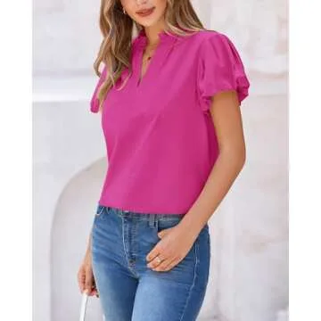 Stylish BTFBM Blouses for Women - Dressy Casual Summer Tops
