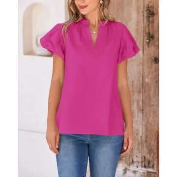 Stylish BTFBM Blouses for Women - Dressy Casual Summer Tops