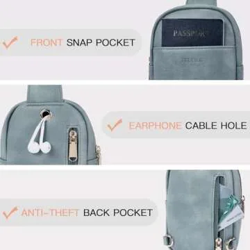 Telena Women's Stylish Denim Blue Sling Bag for Essentials