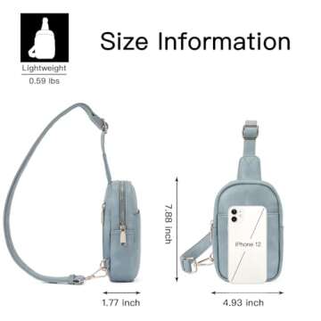 Telena Women's Stylish Denim Blue Sling Bag for Essentials